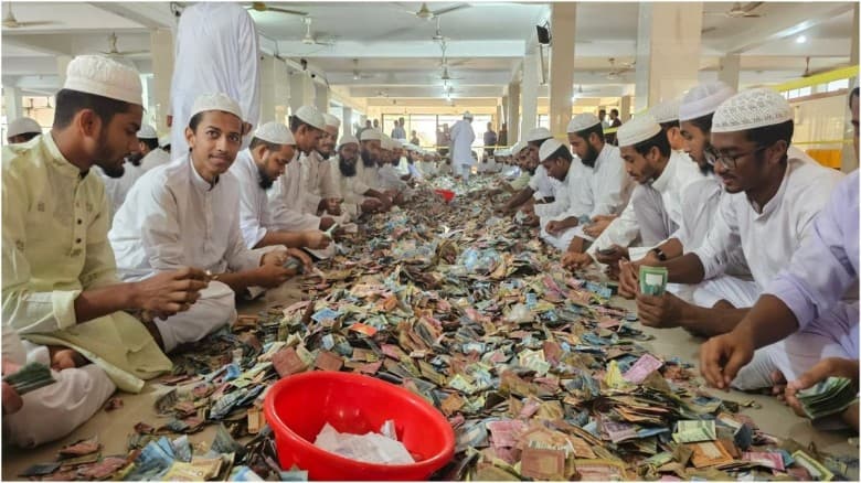 এবার পাগলা মসজিদের দানবক্সে মিলল যত বস্তা টাকা ?