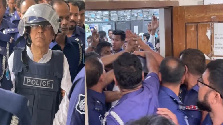 আদালত প্রাঙ্গণে সাবেক আইনমন্ত্রী আনিসুল হককে চড়-থাপ্পড়