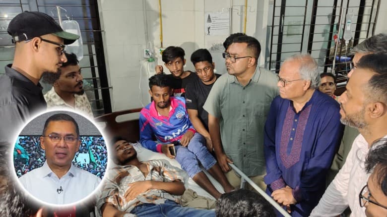 ‘বিষপান করা’ সেই ৪ জুলাই যোদ্ধার পাশে তারেক রহমান