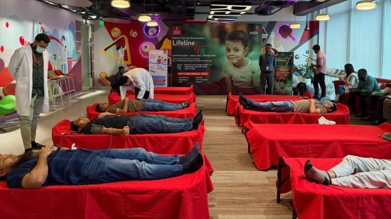 থ্যালাসেমিয়া রোগীদের জন্য রক্তদান কর্মসূচি