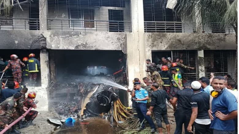বিমান বিধ্বস্তের ঘটনায় ৬০ জনকে জাতীয় বার্ন ইনস্টিটিউটে ভর্তি