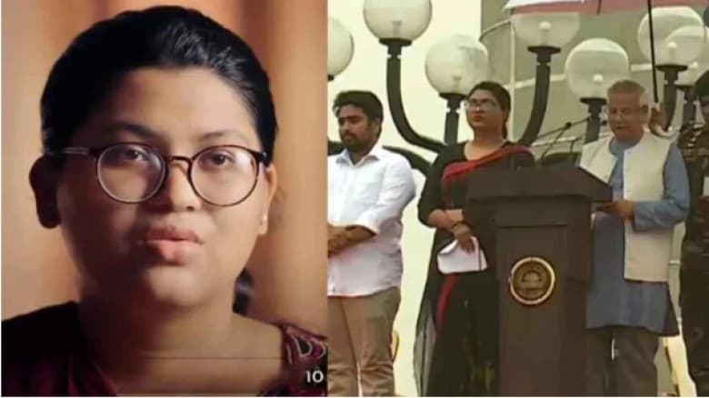 ড. ইউনূসের পাশে থাকা কে এই তরুণী!