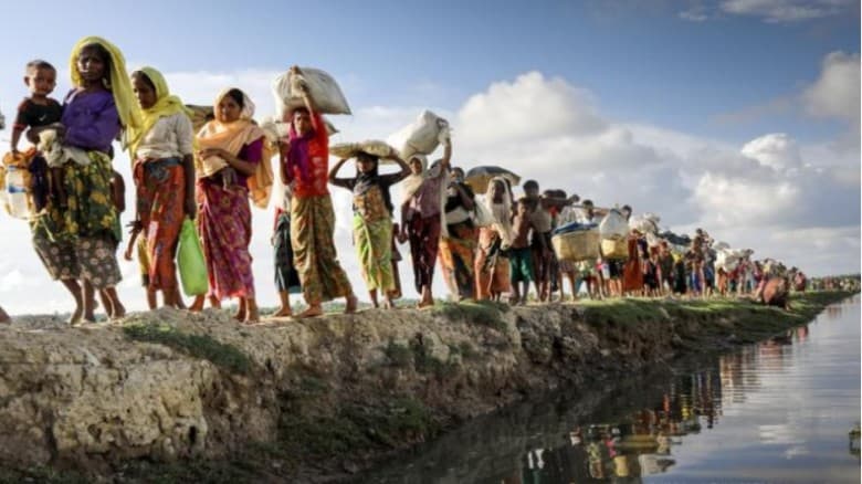 বাংলাদেশে প্রবেশের জন্য রাখাইন সীমান্তে অপেক্ষমান ৫০ হাজার রোহিঙ্গা