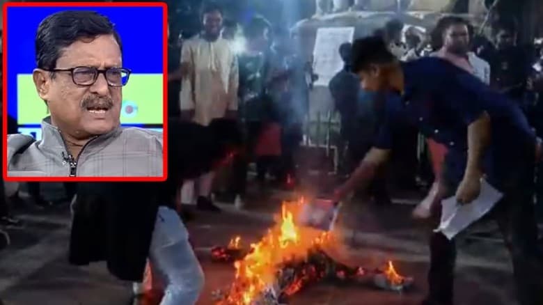 ঢাবিতে ফজলুর কুশপুত্তলিকা দাহ, জুলাই শহীদদের অবমাননার প্রতিবাদ
