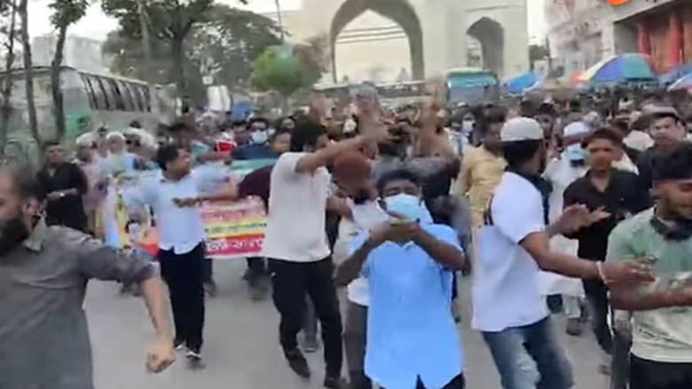 গুলিস্থানে নিষিদ্ধ ছাত্রলীগের ৫ মিনিটের ঝটিকা মিছিল