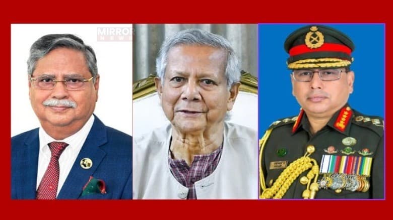 রাষ্ট্রপতি ও প্রধান উপদেষ্টার সাথে সেনা প্রধানের সাক্ষাৎ