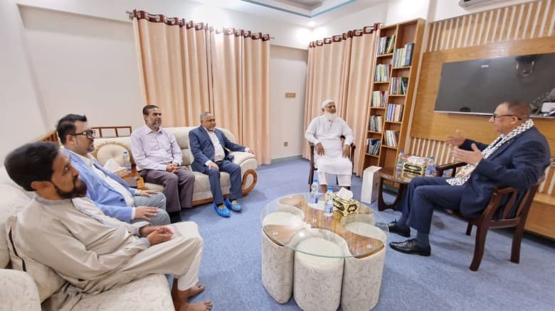 ফিলিস্তিনি রাষ্ট্রদূতের সঙ্গে জামায়াত আমিরের  সাক্ষাৎ