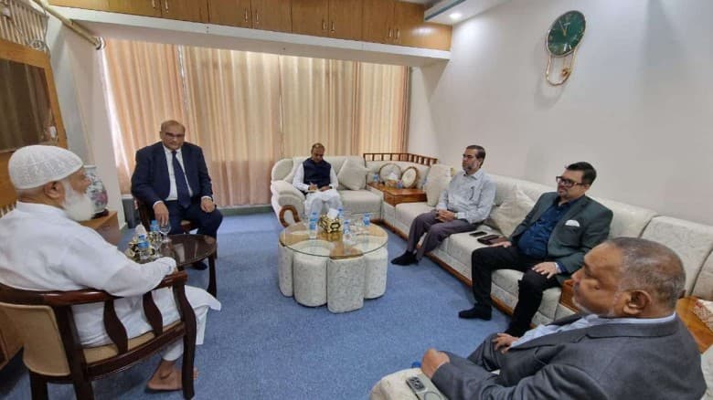 জামায়াত আমিরের সঙ্গে পাকিস্তানের হাইকমিশনারের সৌজন্য সাক্ষাৎ