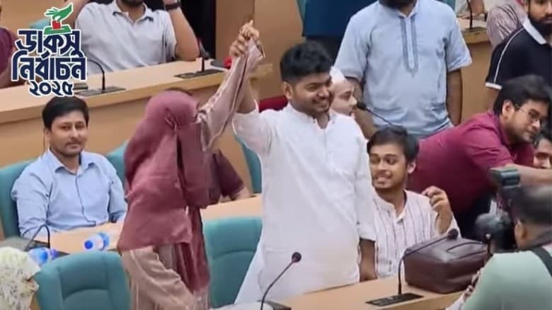 ডাকসুতে জয়ী পেলেন শিবির প্যানেলের সেই দম্পত্তি