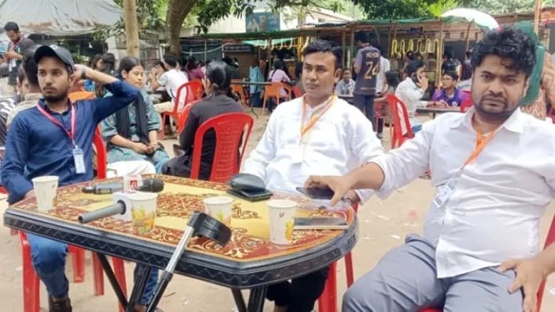রাবি ক্যাম্পাসে ছাত্রদলের কেন্দ্রীয় নেতা, মিশ্র প্রতিক্রিয়া
