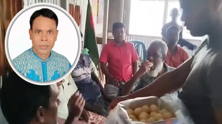 কিশোরগঞ্জে আওয়ামী লীগ নেতা গ্রেফতার, এলাকায় মিষ্টি বিতরণ