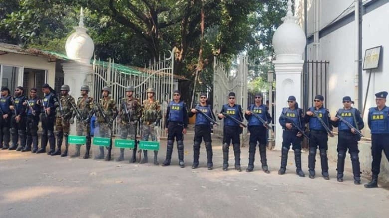 ট্রাইব্যুনালে নিরাপত্তা জোরদার, সেনাবাহিনী–র‍্যাব–পুলিশের কঠোর অবস্থান