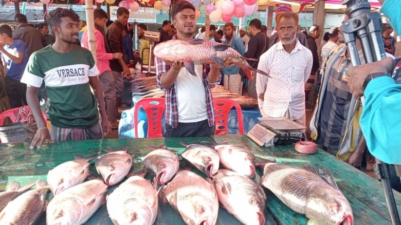 দেশি প্রজাতির মাছের বাহার, উৎসবমুখর ঐতিহ্যবাহী  মাছের মেলা