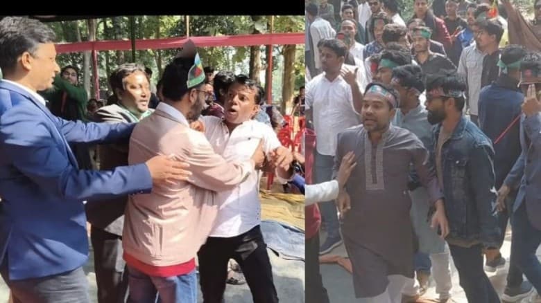 চবিতে ফের উত্তেজনা, চাকসু ভিপির দিকে তেড়ে এলেন ছাত্রদল সভাপতি