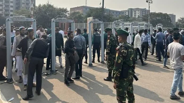 ওসমান হাদির জানাজায় তিন স্তরে নিরাপত্তা তল্লাশি