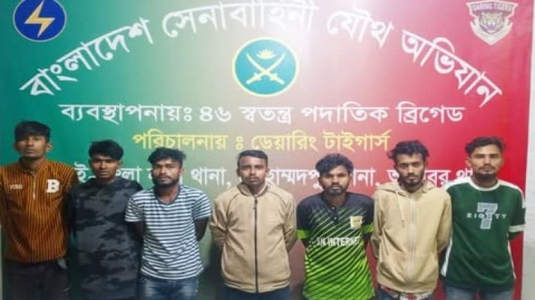 রায়েরবাজারে কিশোর গ্যাংয়ের ৭ সদস্য গ্রেপ্তার, উদ্ধার ২টি সামুরাই