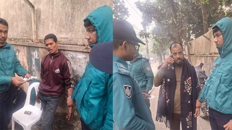 তারেক রহমানের বাসভবনের সামনে দুই সন্দেহভাজন আটক