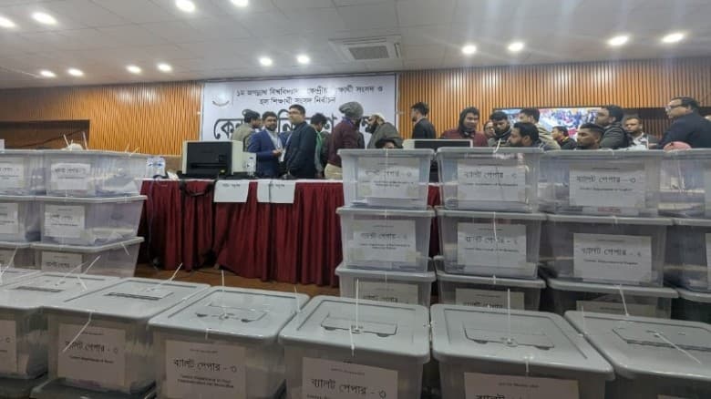 জকসু নির্বাচন: সিএসই ও জেনেটিক ইঞ্জিনিয়ারিং বিভাগে ভিপি-জিএস-এজিএসে এগিয়ে শিবির