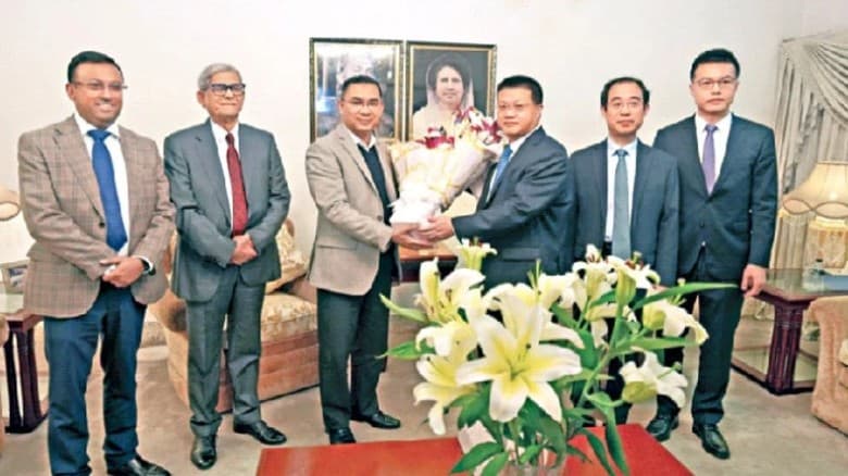 তারেক রহমানের সঙ্গে চীনের রাষ্ট্রদূতের বৈঠক
