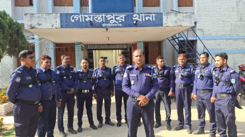 গোমস্তাপুর থানা পুলিশের ভোটকেন্দ্রে বডি ওর্ন ক্যামেরার ব্যবহার কার্যক্রম