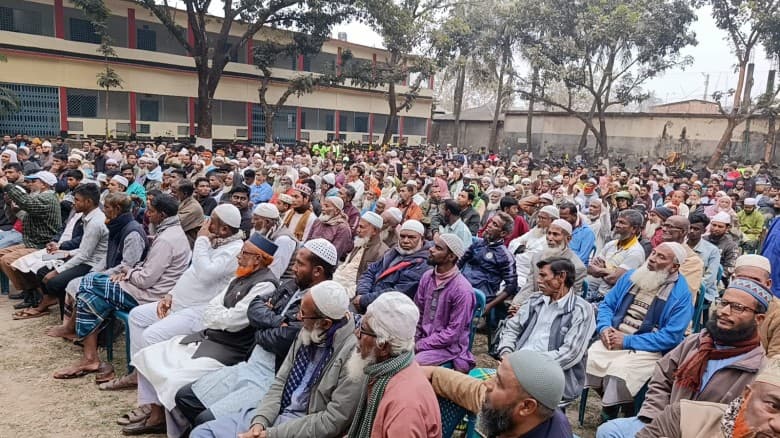 শিবগঞ্জে ১১ দলীয় জোট প্রার্থীর নির্বাচনী জনসভা অনুষ্ঠিত
