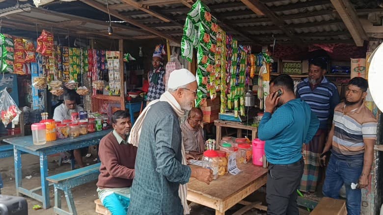 ঈগল প্রতীকে ভোট চাইলেন ওয়াহাব মিনার, দুমকিতে গণসংযোগ