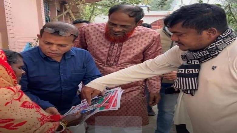 কুমিল্লা-৫ আসনে আচরণবিধি লঙ্ঘনের অভিযোগ, রঙিন লিফলেট নিয়ে প্রচারণা জসিম উদ্দিনের।
