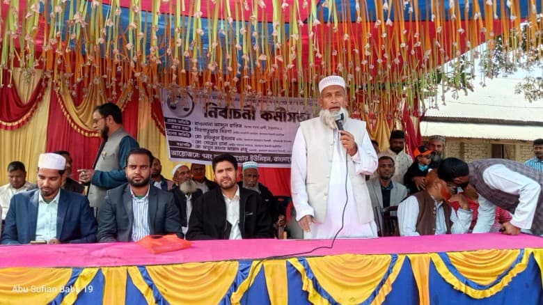 বাবার প্রচারণায়  ছাত্রশিবিরের কেন্দ্রীয় সেক্রেটারি সিবগাতুল্লাহ সিবগা