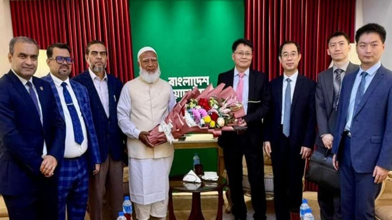 জামায়াত আমিরের সাথে চীনা নির্বাচন পর্যবেক্ষণ মিশনের প্রতিনিধিদলের সাক্ষাৎ