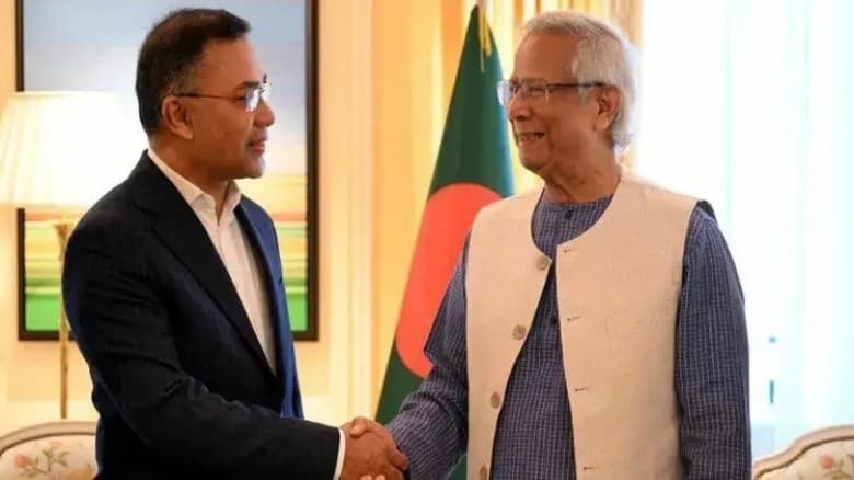 তারেক রহমানকে প্রধান উপদেষ্টার অভিনন্দন বার্তা