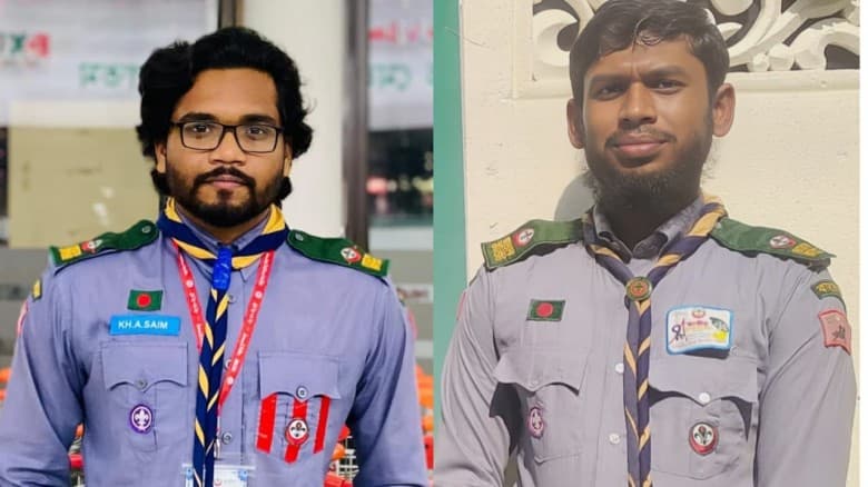 ইবির রোভার স্কাউট ইউনিটের নেতৃত্বে আবু সাঈম ও সাজ্জাদ