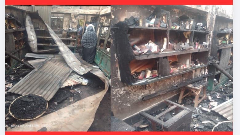 লক্ষ্মীপুরে আগুনে ৯টি দোকান পুড়ে ছাই,ক্ষতি প্রায় কোটি টাকা