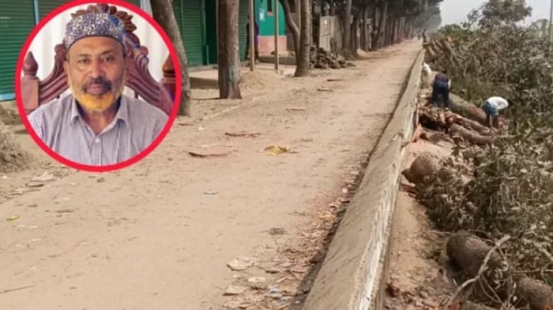 কিশোরগঞ্জের বেড়িবাঁধের গাছ কাটা   সেই বিএনপি নেতা গ্রেপ্তার