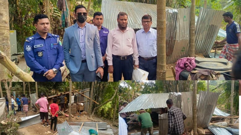 সিলেটের জাফলং চা বাগানে অবৈধ ঘর নির্মাণে প্রশাসনের উচ্ছেদ অভিযান, মুচলেকা দিলেন গফুর
