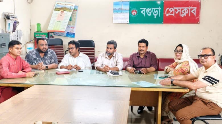 বগুড়া টেলিভিশন রিপোর্টার্স ইউনিটির আহ্বায়ক কমিটির প্রথম সভা অনুষ্ঠিত