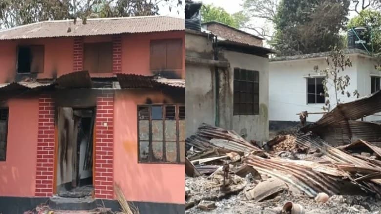 মাদারীপুরে হত্যার জেরে ৩০টি বসতঘরে আগুন, ঘটনাস্থলে ডিআইজি