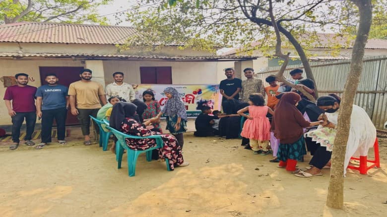 সুবিধাবঞ্চিত শিশুদের নিয়ে “মেহেদী উৎসব” আয়োজন করেছে উপকূল এক্সপ্রেস টিম