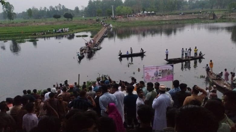জামালপুরে ভাসমান সেতু ভেঙে ব্রহ্মপুত্রে ডুবে ৫ শিশুর মৃত্যু