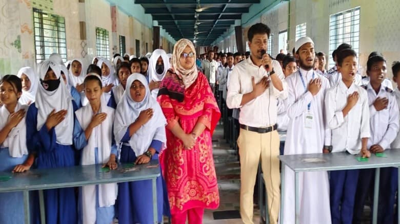 নিরাপদ ইন্টারনেট ব্যবহার, বাল্যবিবাহ ও  মাদকবিরোধী ৫০০ শিক্ষার্থীর শপথ