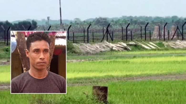 বাংলাদেশি যুবকের গুলিবিদ্ধ লাশ পড়ে আছে ভারতীয় সীমান্তে