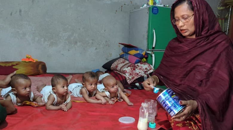 বাউফলে একসঙ্গে পাঁচ সন্তান, আর্থিক সংকটে পরিবার