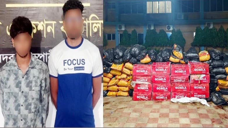 সিলেটে ৫০ লাখ টাকার ভারতীয় চোরাইপণ্যসহ আটক ২