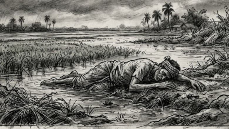 ধান তলিয়ে যাওয়ায় জমিতেই  স্ট্রোক করে কৃষকের মৃত্যু।