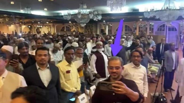 নিউইয়র্কে জামায়াতের সমাবেশে উপস্থিত ইলিয়াস হোসেন ও কনক সরওয়ার