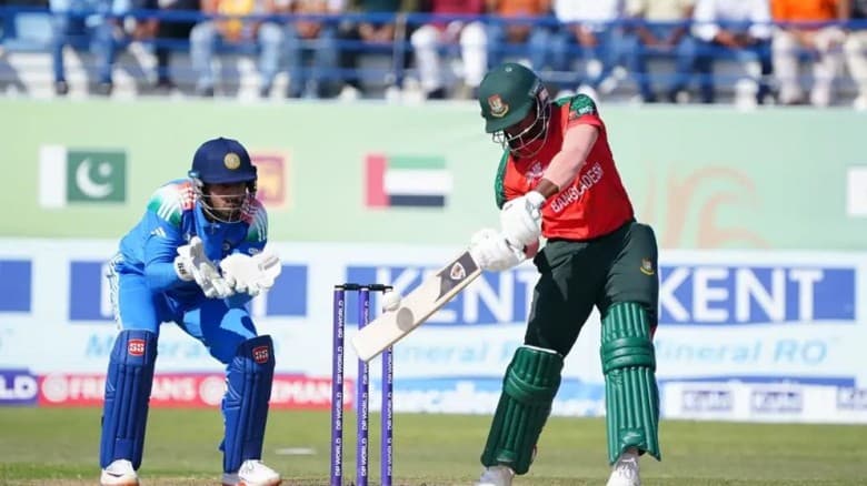 নাটকীয় সুপার ওভারে ভারতকে হারিয়ে ফাইনালে বাংলাদেশ