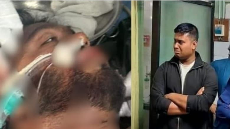 ওসমান হাদীর রুমের সামনে দাঁড়িয়ে কাঁদছেন হাসনাত আবদুল্লাহ